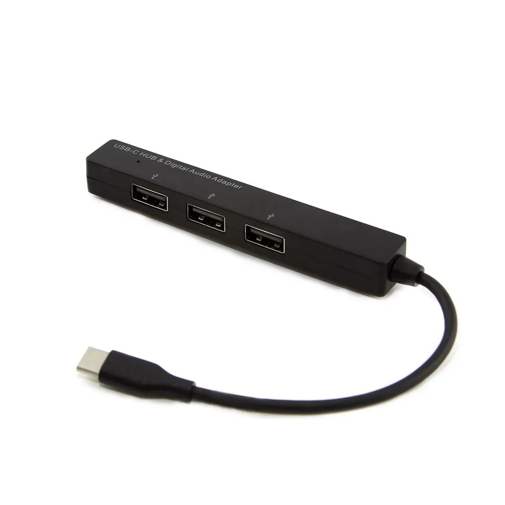 Type C концентратор 3 порта USB 2 0 5 мм наушники музыка цифровой аудио адаптер сплиттер