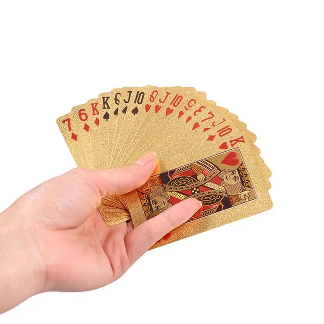 Новые игральные карты водонепроницаемые прочные для покера колода карт черный