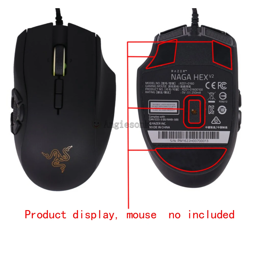 Новые высококачественные 2 набора рам. zer Naga 2014 RZ01 0104/chroma 2016/Hex V2 ножки мыши/коньки