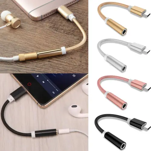 Type-C USB конвертер в 3 5 мм стерео аудио Aux Femal адаптер кабель для наушников |