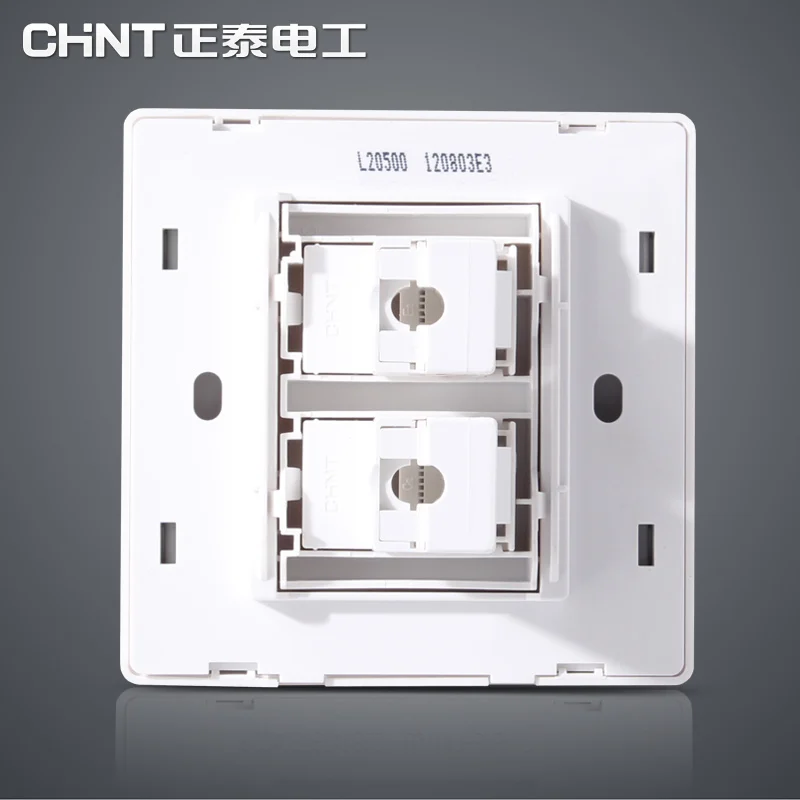 CHINT NEW7L Трехцветная стальная пластина переключатель розетка панель безопасности