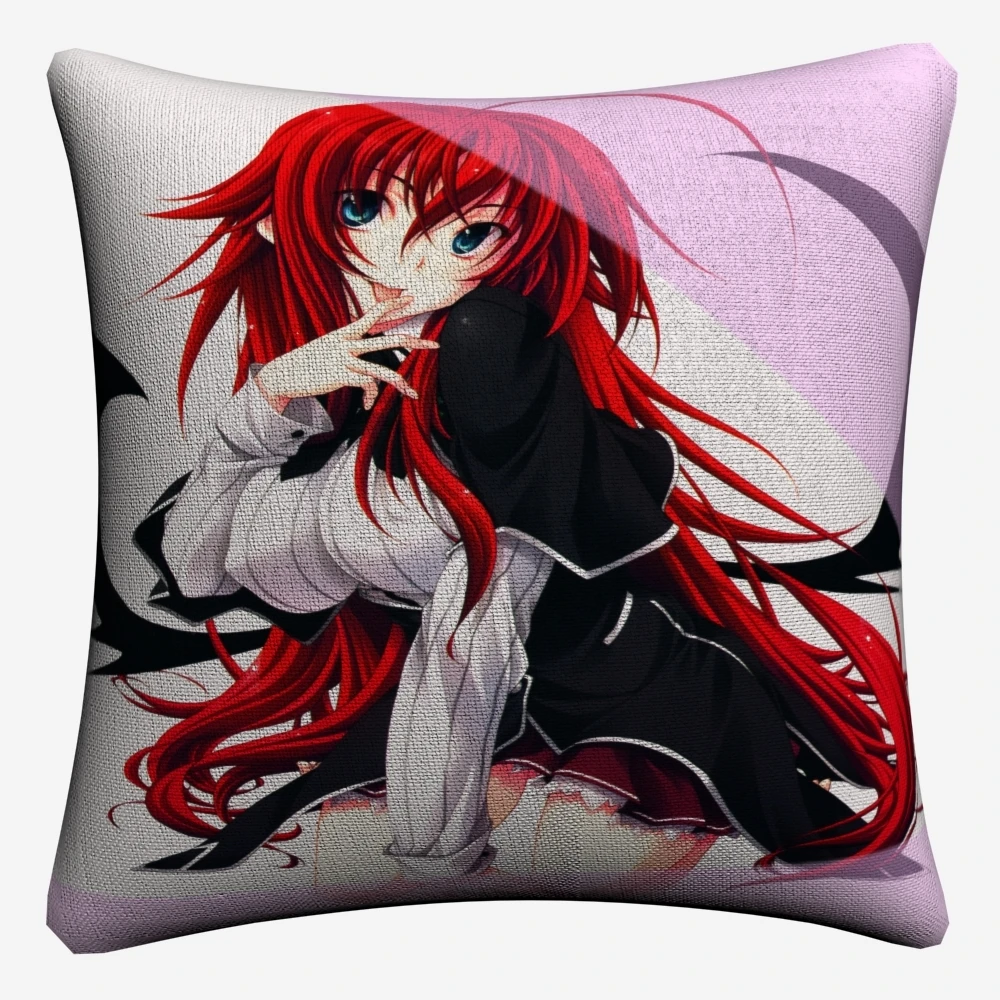 Риас Gremory старшая школа Dxd аниме декоративная льняная Наволочка на подушку