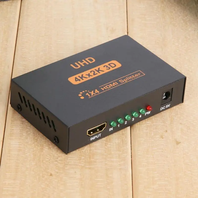 EU/UK штекер металлический корпус UHD 3D 4 к 2 Full HD 1080 p HDMI разветвитель порта