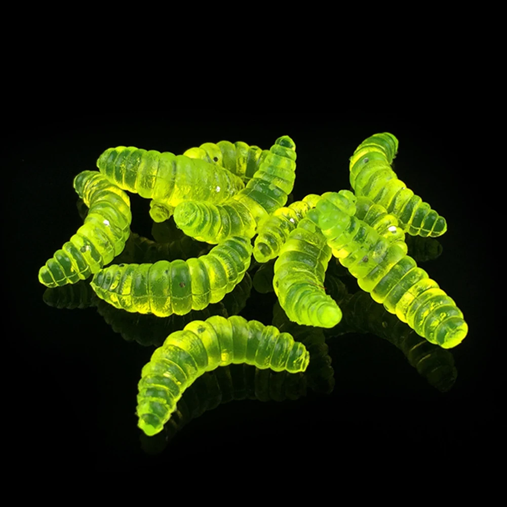 Osierr6 10 шт Мягкие пластиковые рыболовные приманки искусственные Maggots черви снасти