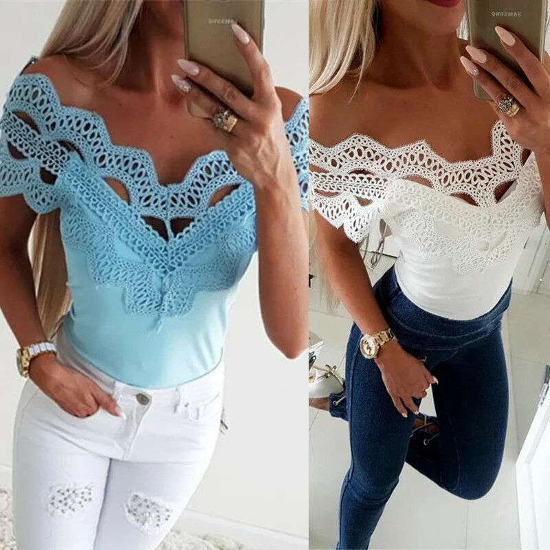 Женская кружевная блузка Boho свободная из шифона с цветочным принтом 2019|Блузки| |