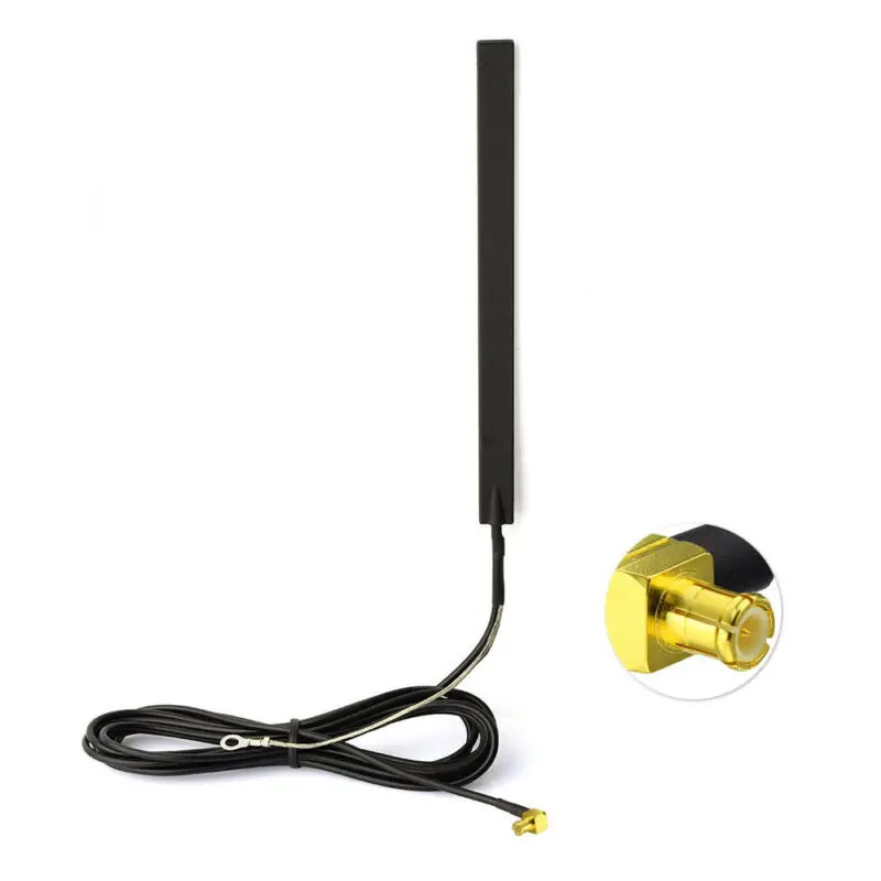 Superbat DAB + Glass Mount Active DAB Digital Car Radio Aerial Antenna MCX Male Right Angle Connector for CDAB7-AUTO