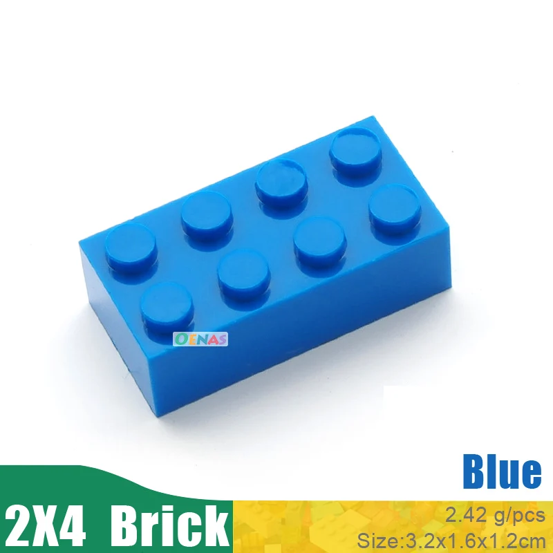 100g 40pcs/bag Educational Kids Toy Plastic Building Blocks Accessories 2x4 Brick DIY Kit Compatible With L*goes In Bulk | Игрушки и
