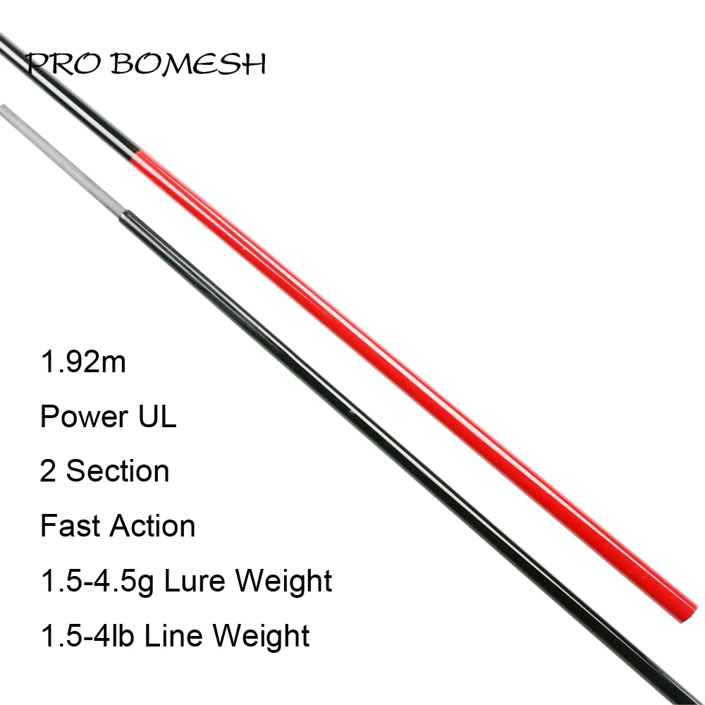 Штанга для форели Pro Bomesh 2 комплекта 1 92 м секции UL Power|Удочки| |