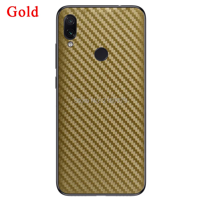 Новинка наклейка на заднюю крышку телефона из углеродного волокна для Xiaomi Redmi 7 /