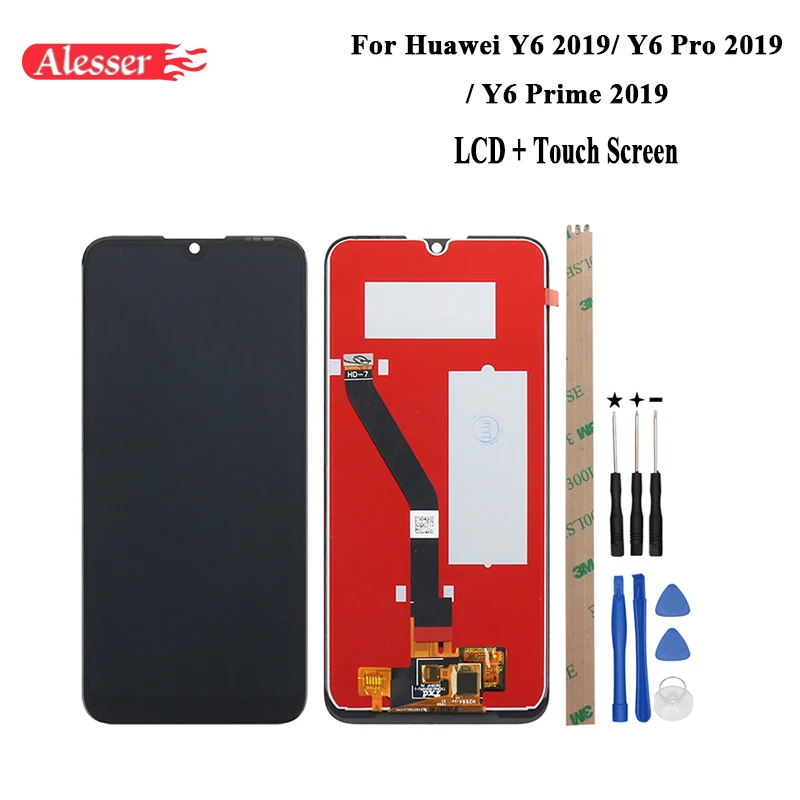 Alesser Для Huawei Y6 2019 Pro Сборка ЖК-дисплей + Сенсорный экран Ремонтная часть + Инструменты Prime Enjoy 9e on