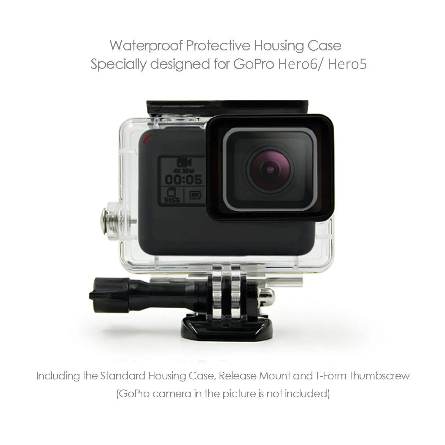 Водонепроницаемый корпус для GoPro Hero (2018)/6/5 подводный Защитный Чехол 45 м с