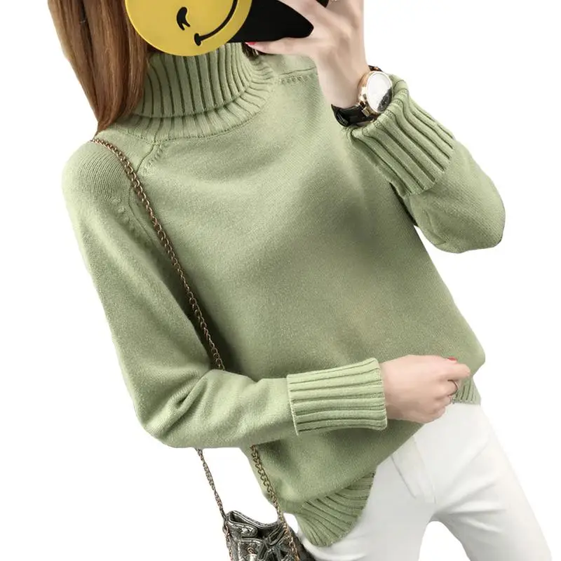 Thick Warm Women Turtleneck 2018 Winter Sweaters And Pullovers Knit Long Sleeve Cashmere Sweater Female Jumper Tops | Женская одежда