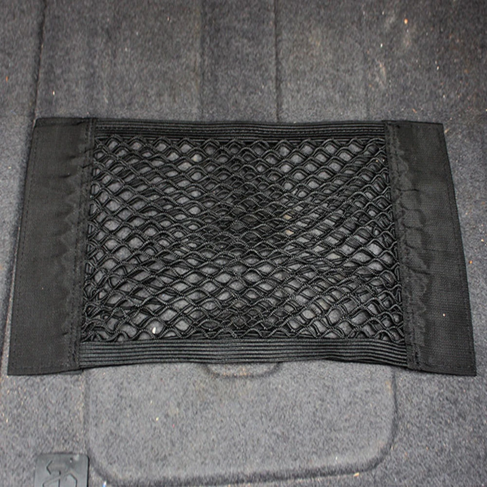 1 шт. 24 5*39 см черное полиэфирное волокно автомобиля упругая двухслойная сетка для