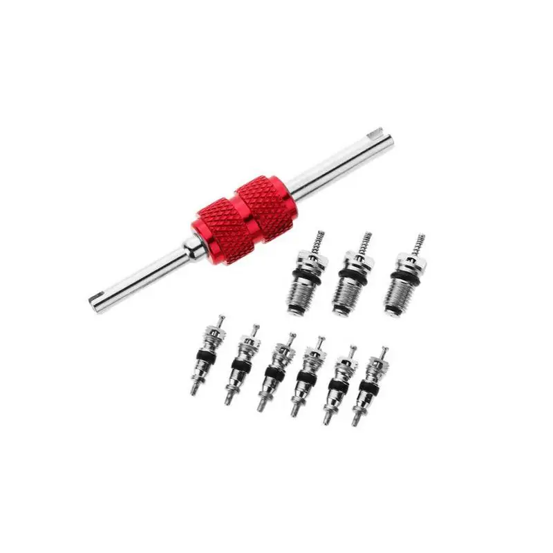 10pcs/set Car Air Conditioning Repair Tool Automobile Valve Core Wrench Tire Remover Installer For Air-conditioning Installation |