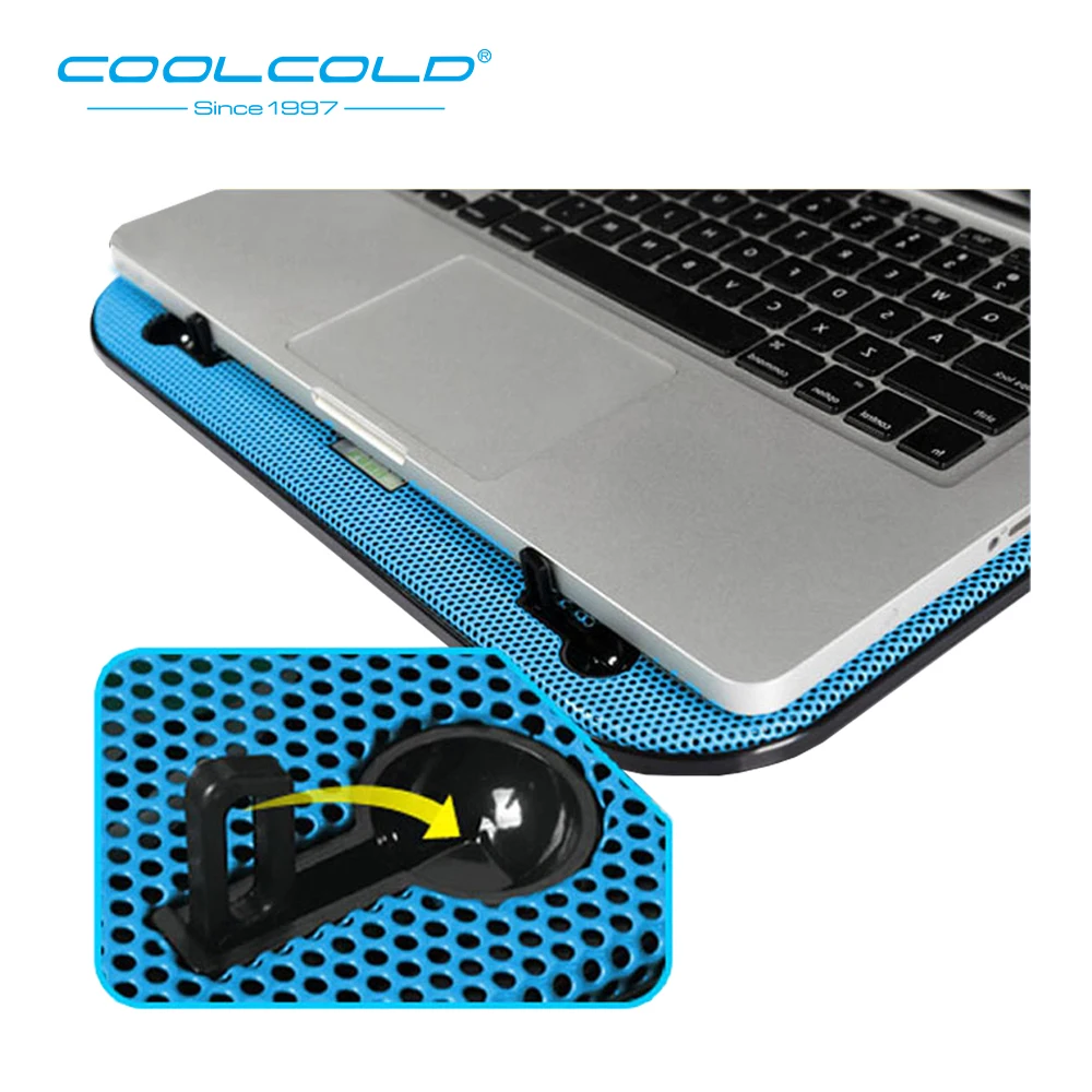COOLCOLD двойные вентиляторы охлаждающая подставка для ноутбука охладитель воздуха