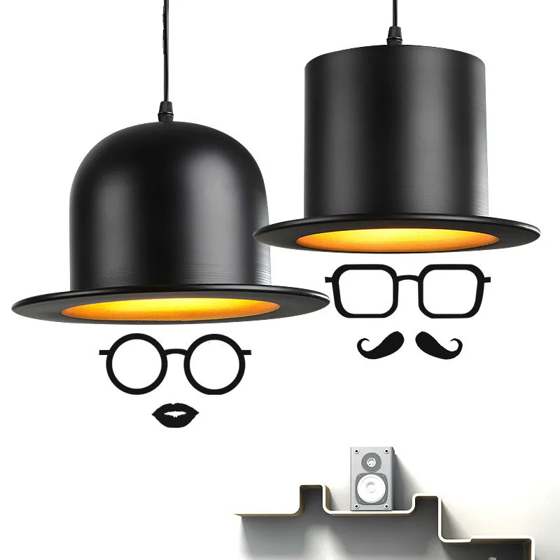 

Hat Shape Modern Nordic Pendant Light With E27 Bulb Aluminium Led Pendant Lamp For Kitchen Coffee Bar Fixtures