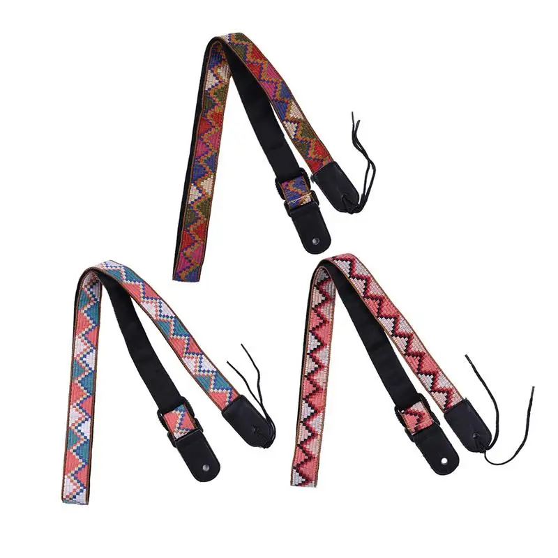 

Ukulele Strap + Strap Buckle Leather Head Ukulele Leather Strap National Style Ukulele Tail Nail Strap Guitar Accessories