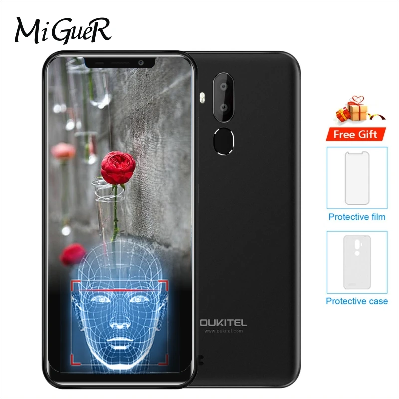 Oukitel C12 Pro 6 18 дюймов 19:9 Android 8 1 смартфон MT6739 четырехъядерный 2 Гб ОЗУ 16 ПЗУ 3300 мАч Мп +
