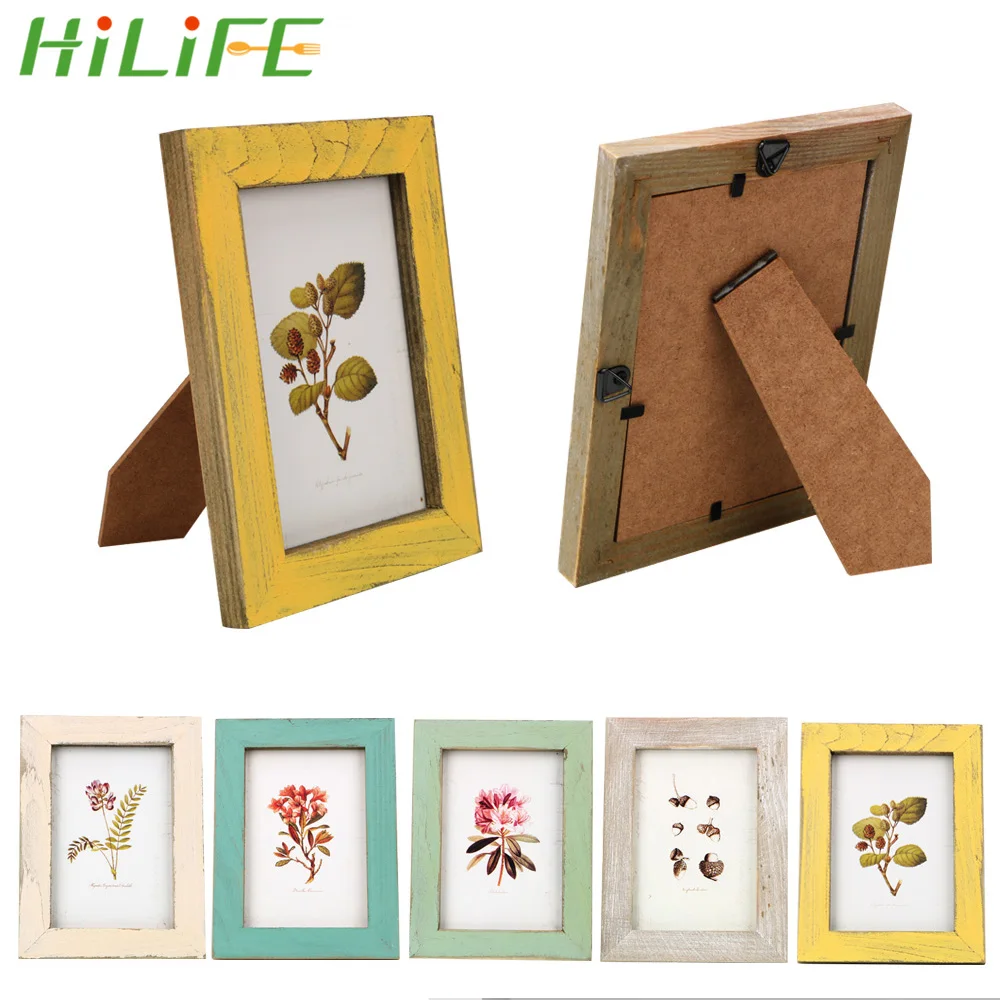 Деревянная фоторамка HILIFE для свадебных пар 5 цветов винтажная креативный подарок