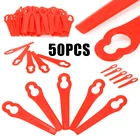 Пластиковые лезвия для триммера Mayitr, 50 шт., сменные лезвия для садовой газонокосилки, для стрижки травы