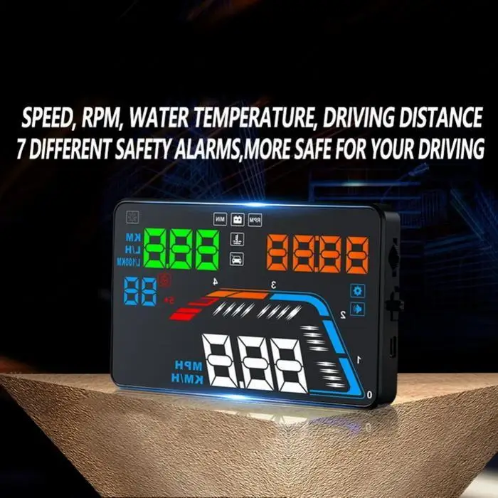 Q700 5 дюймов OBD HUD Автомобильный дисплей лобовое стекло проектор бортовой
