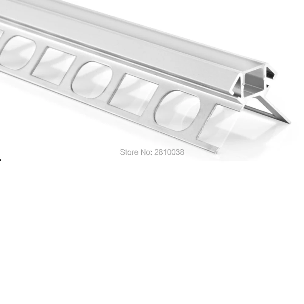 10 X 1 M Sets/Lot V shape led aluminium profile for led strip X type aluminum led channel extrusion for wall corner lighting