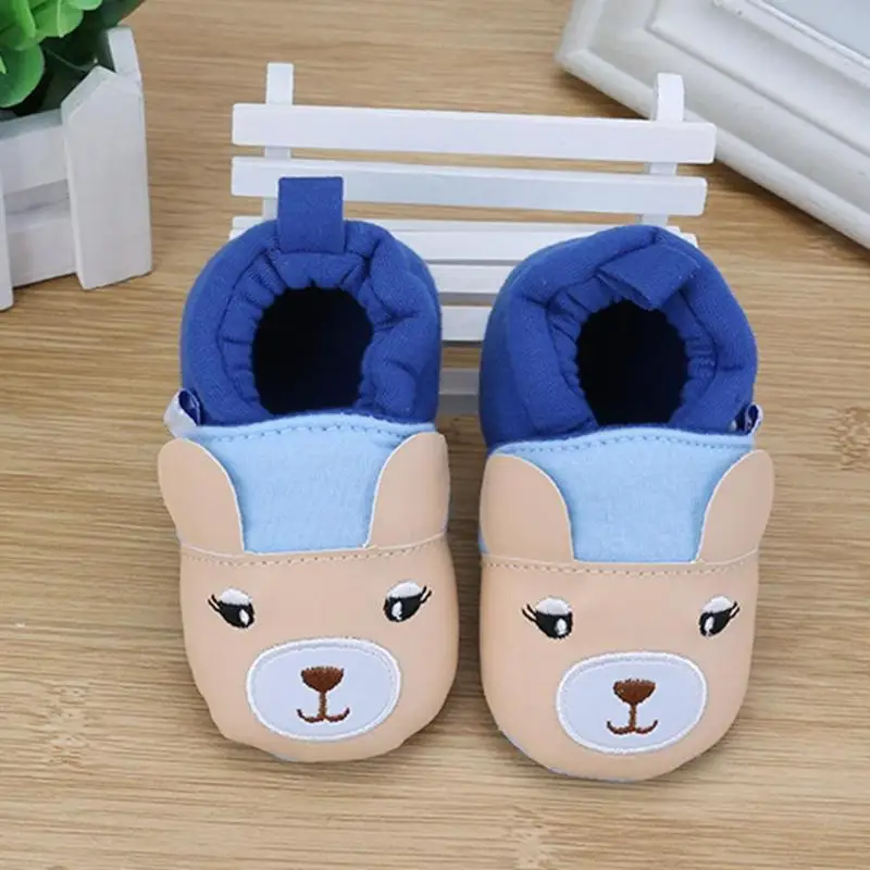 Baby Prewalker Cartoon Animal Soft Sole Anti-slip Embroidery Warm Shoes |