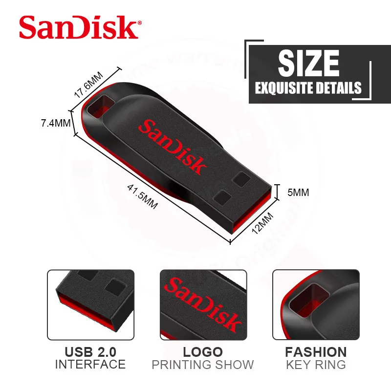 SanDisk usb флеш карта памяти 32 Гб 128 ГБ|USB флэш-накопители| |