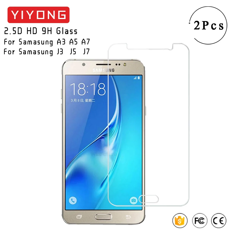 YIYONG 2.5D стекло для Samsung Galaxy A3 A5 A7 J3 J5 J7 2017 2016 закаленное Защита экрана 2018 | Мобильные