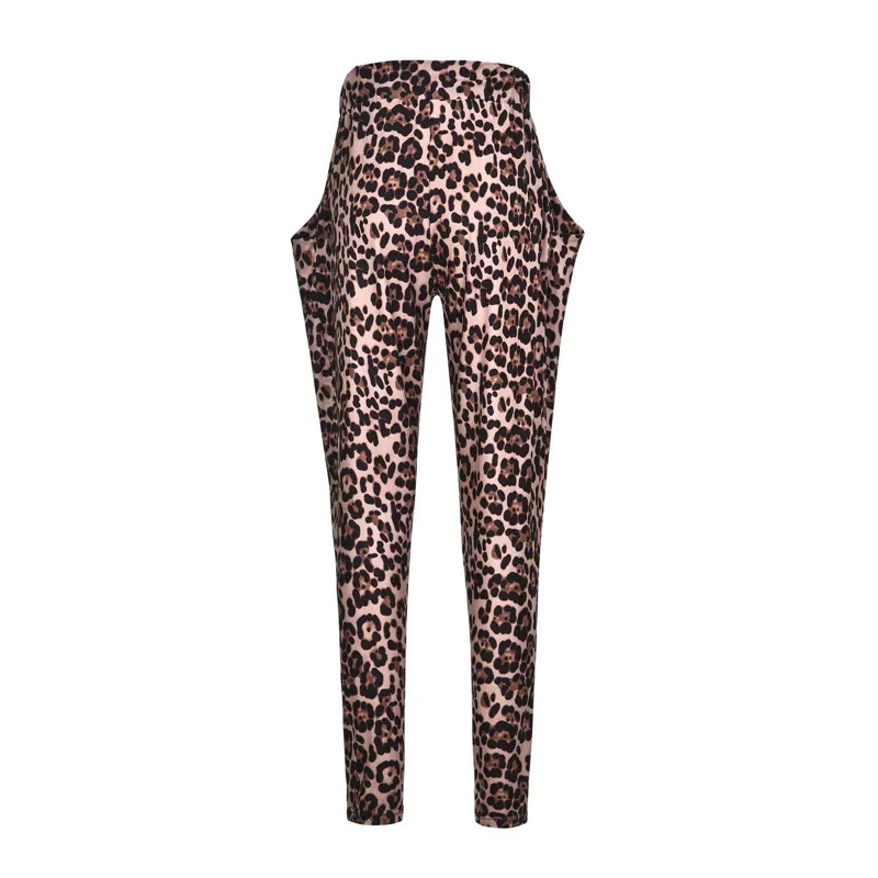 

Womens Vintage Plus Size Pants 2019 New Spring Autumn Elegant Woman Leopard Printed Pants Full Length Trousers Of Large Sizes