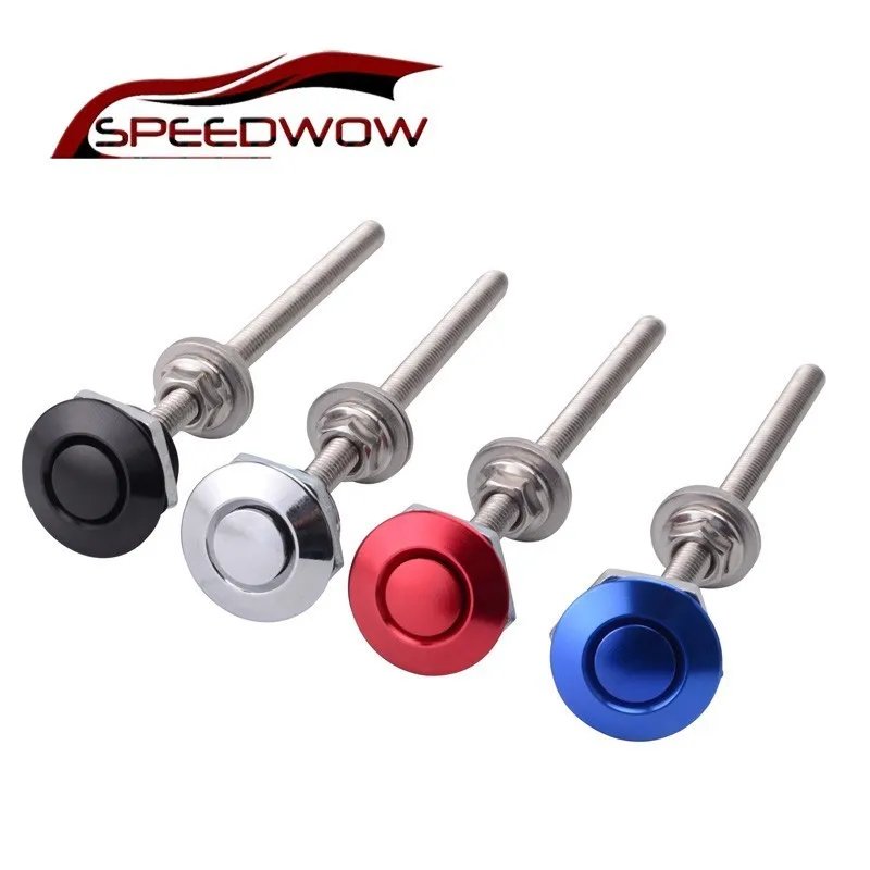 SPEEDWOW 25 мм алюминиевый сплав 100 длинный стержень JDM стиль Кнопка заготовка капота