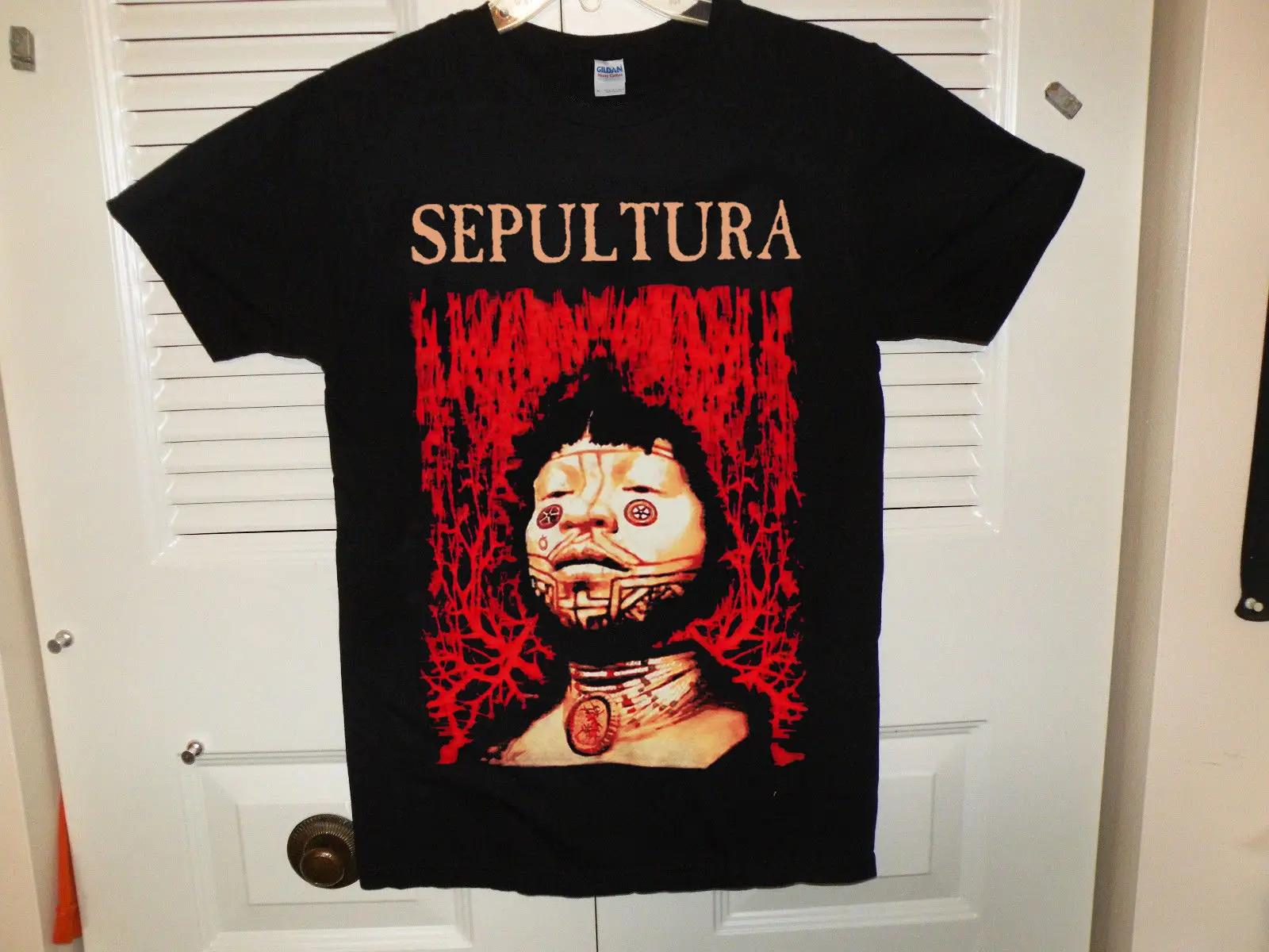 Горячее предложение Редкие перепечати футболка с надписью Sepultura 1996 корни альбом
