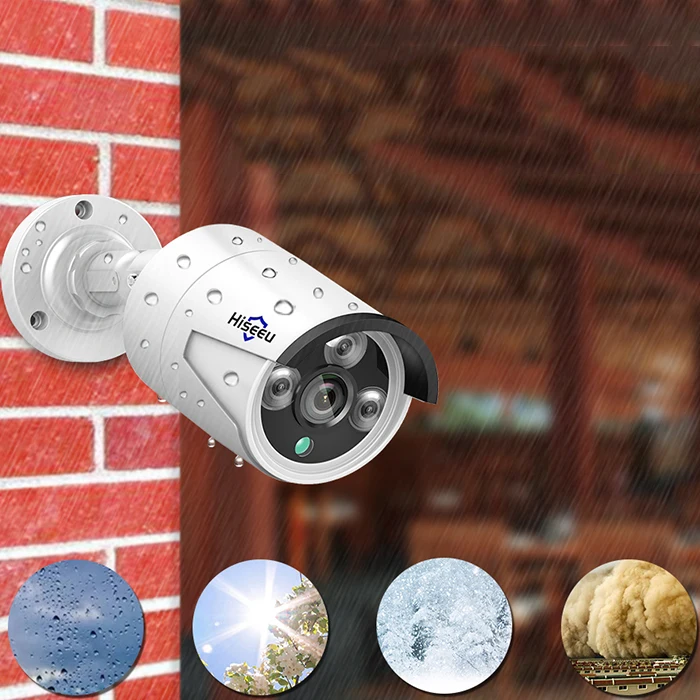 Hiseeu 1080 P ip камера 2.0MP 3 6 мм POE Мини пуля Водонепроницаемая наружная ИК детектор