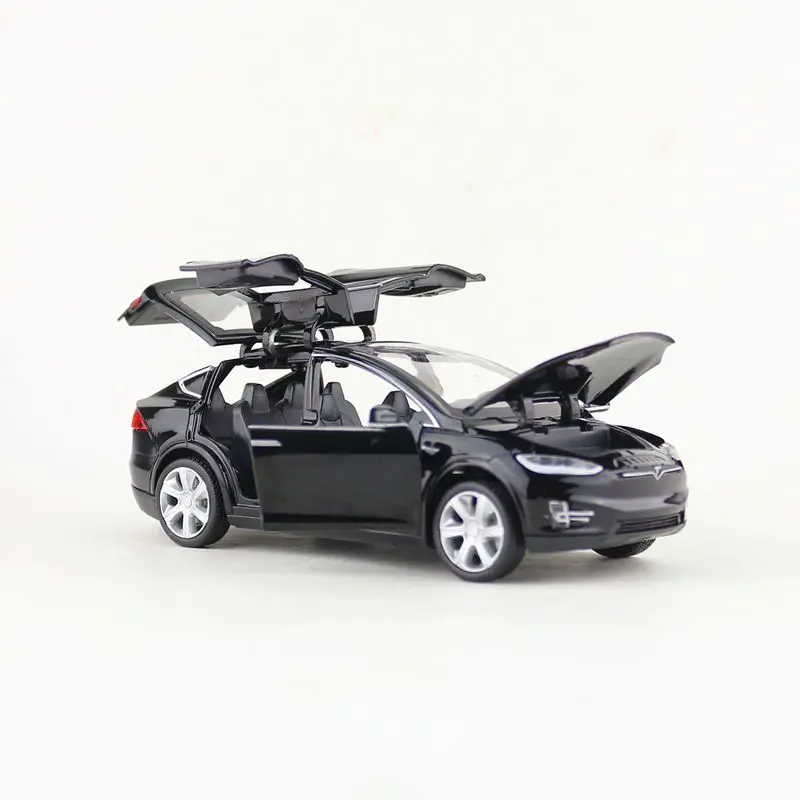 Модель игрушки под давлением Proswon/Масштаб 1:32/модель Tesla X90 SUV/машина со звуком