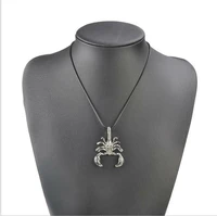 mens insect pendant necklace scorpion necklace personality rock punk insect hipster hip hop clavicle chain