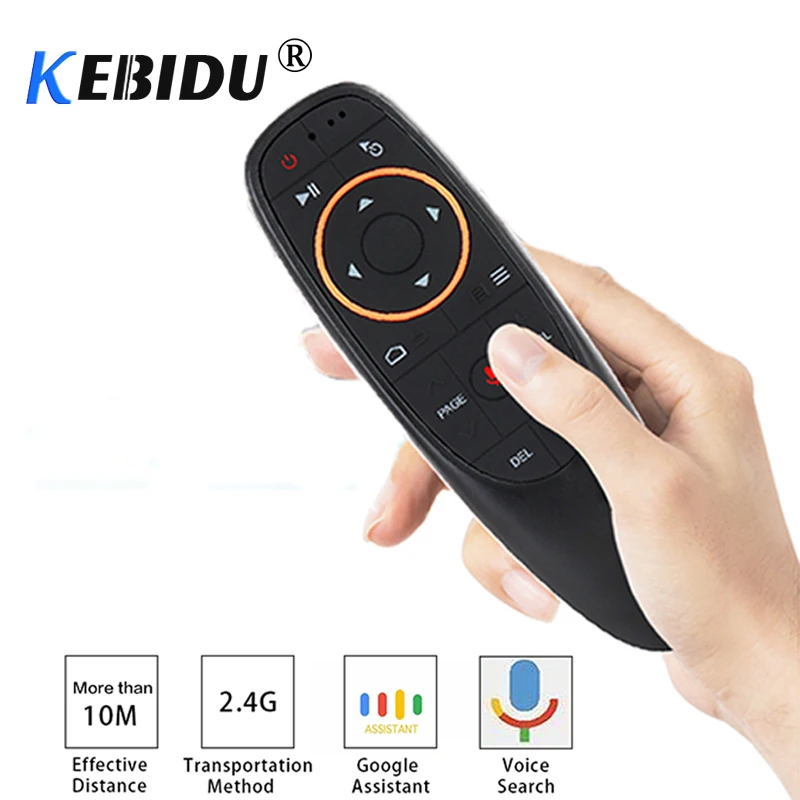 KEBIDU G10 Air Mouse 2 4G Беспроводная клавиатура мышь с гироскопом для Android TV Box MIC IR Remote Control