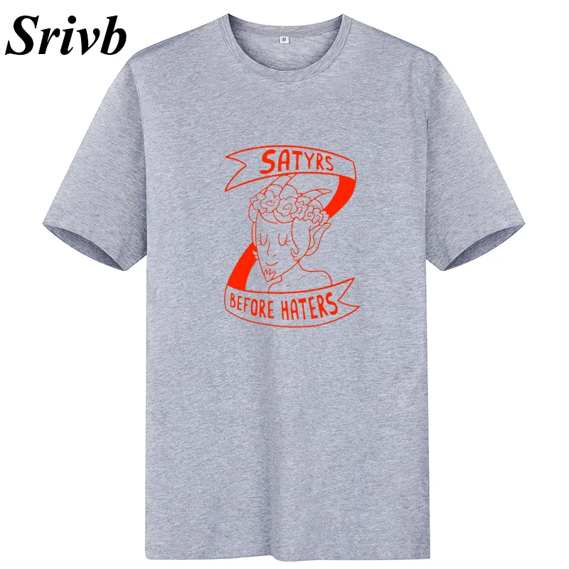 Srivb Satyrs Before Haters женская футболка Tumblr летняя хипстерская модная топы с круглым