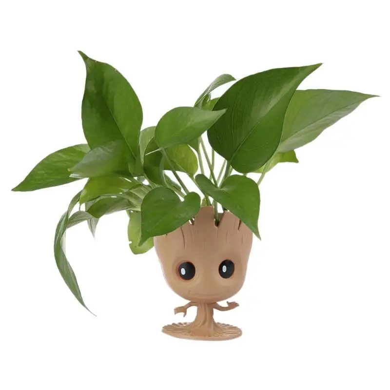 Groot цветочный горшок милые фигурки детский модель игрушечная ручка держатель