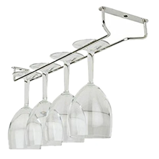 Promotion! Glass Wine Champagne Cup Hangers Rack Holder with Screws Silver Durable metal and chrome plated chrome. | Дом и сад