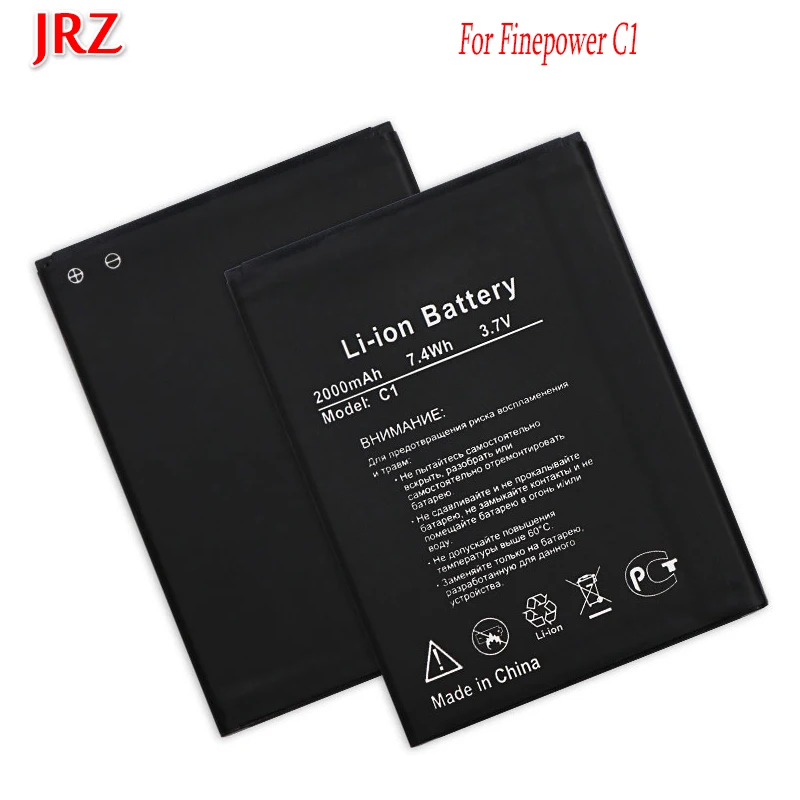 JRZ 3 7 в 2000 мАч высококачественный аккумулятор для телефона Finepower C1 сменные батареи