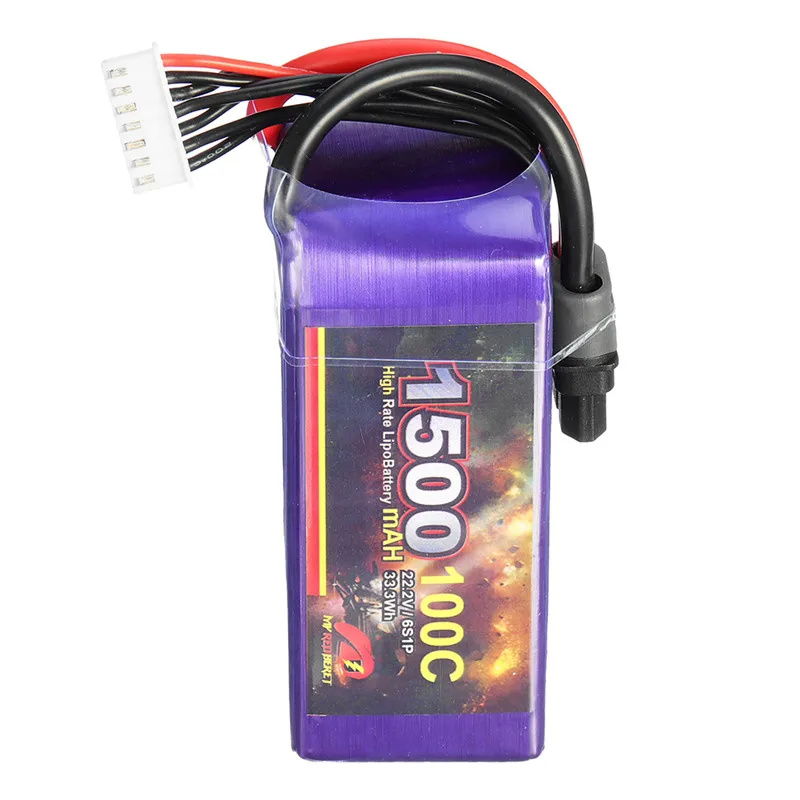 Мой красный берет 22 2 V 1500 мА/ч 100C 6 S Lipo Батарея XT60 штекер RC для выравнивания 450L 470L