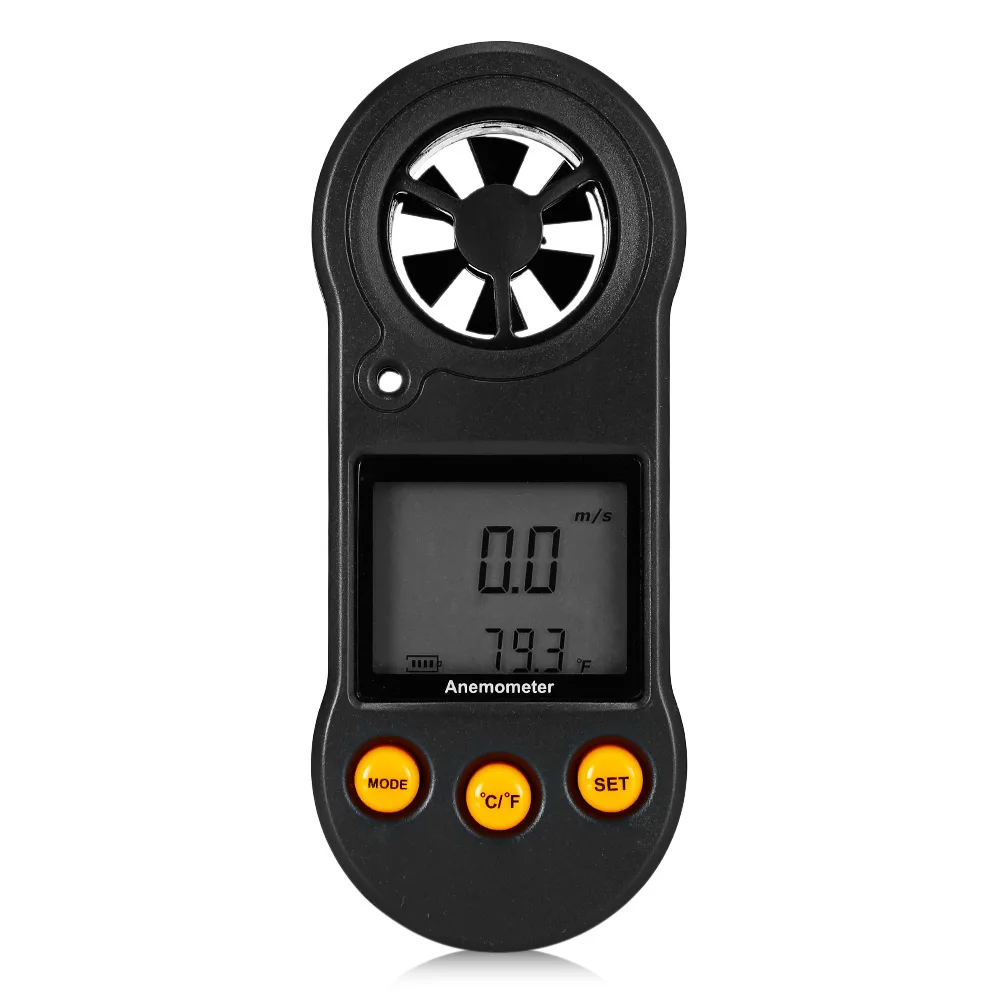 GBTIGER RZ818 мини цифровой анемометр температурный Анемометр Портативный и