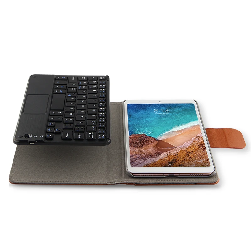 Для Xiaomi Mi Pad 4 8 ''Чехол подставка Беспроводная Bluetooth клавиатура кожаный флип