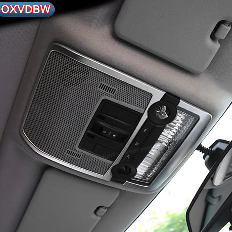 For bmw f15 f16 Stainless steel Front and rear reading lamp Panel Decorative Frame Cover Interior Sticker x5 x6 Accessories | Автомобили и