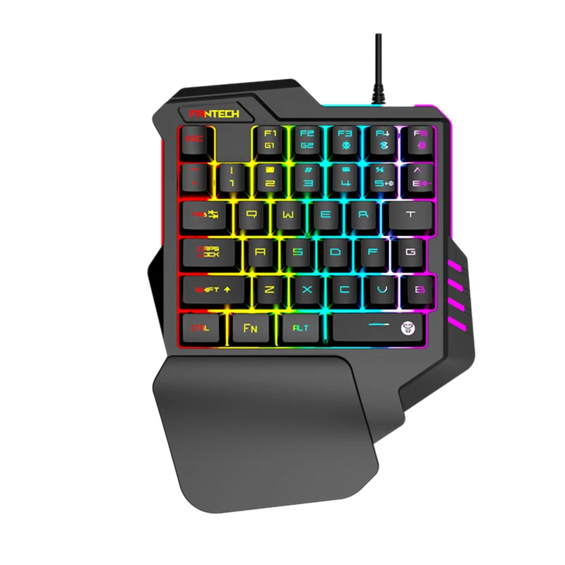 OPQ Fantech K512 Rgb подсветка 35 клавиш эргономичная Игровая Usb Проводная Механическая