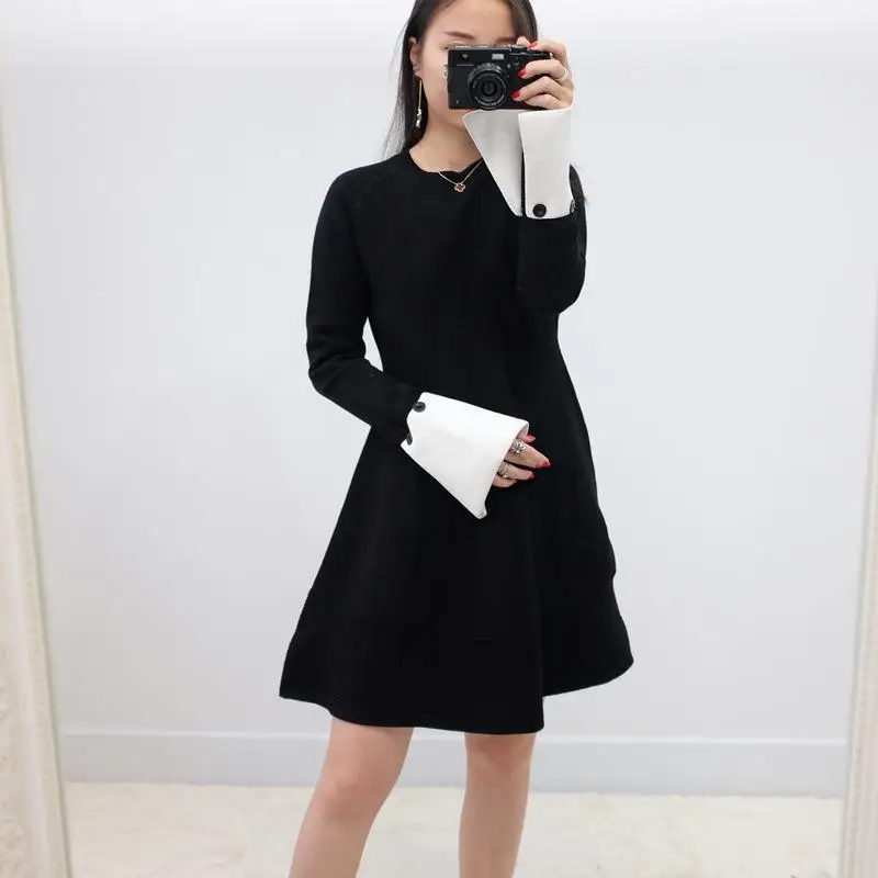 Линия цветочные элегантный Повседневное Бохо лето Vestido Verano 2018 Sukienka роковой осень