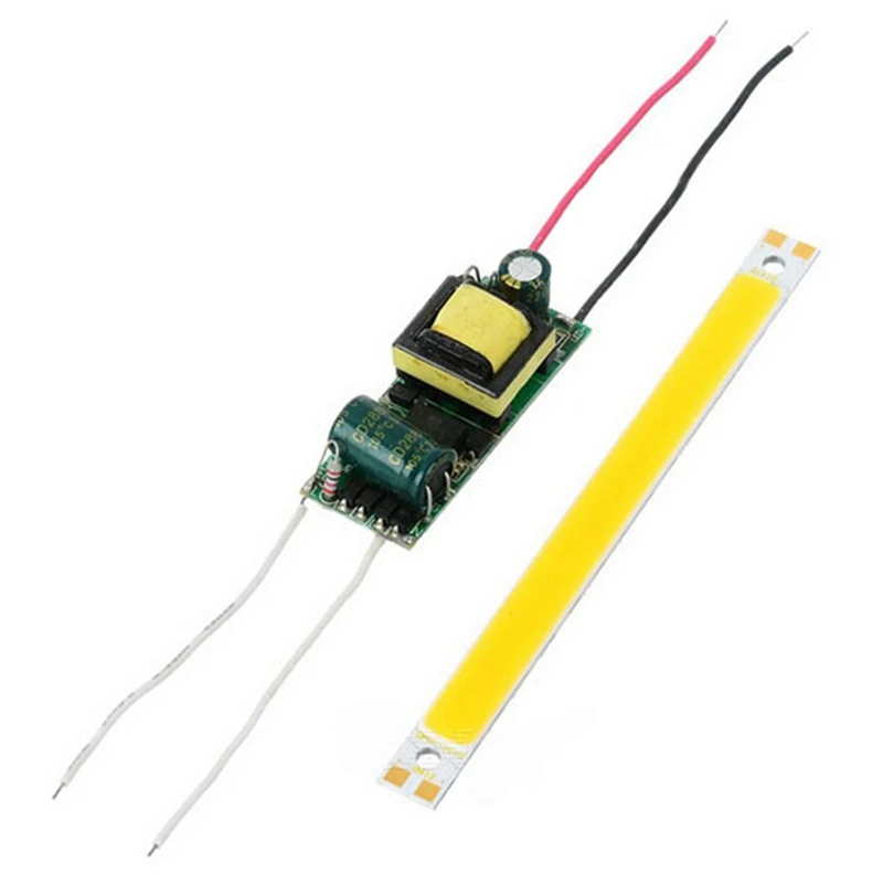 CLAITE COB светодиодный чип панель 5 Вт 10 Вт DC12V 2000LM 120X10 мм DIY светодиодный чип с драйвером питания