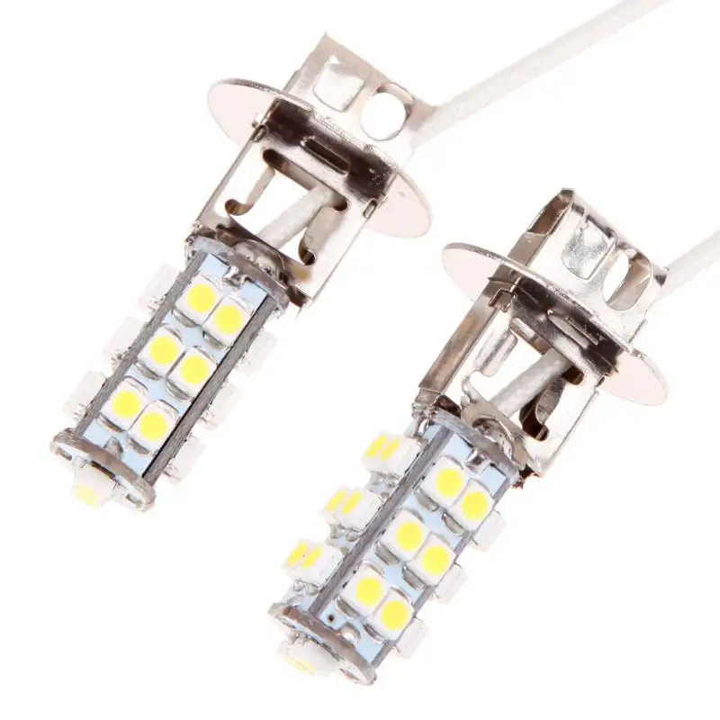 2 шт./компл. 12V H3 26 3w SMD светодиодный холодный белый автомобильный противотуманный