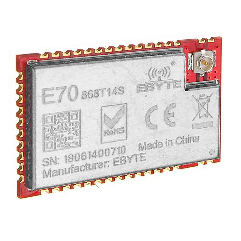 CLAITE CC1310 868 МГц радиочастотный беспроводной модуль E70 868T14S2 IOT 25 МВт трансивер SMD UART