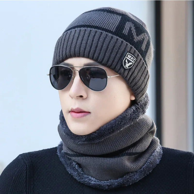 Зимняя шапка s для Для мужчин грязный Beanie Балаклава вязаные шерстяные толстые